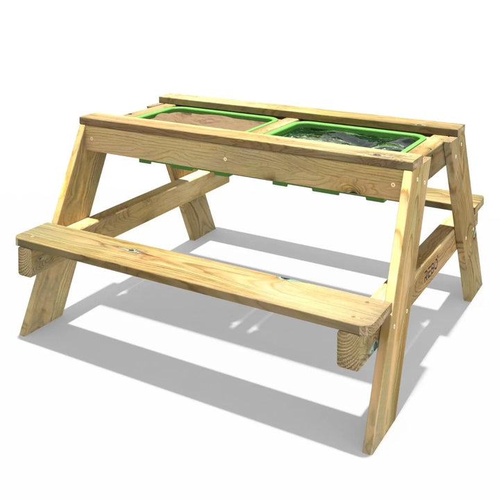 Rebo Picnic Table Play Bench with Sandpit and Lid
