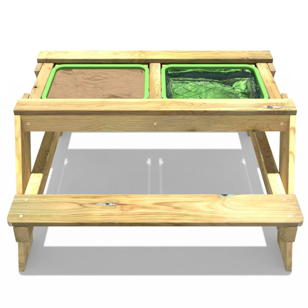 Quick Play Bench Rebo Picnic Table Play Bench with Sandpit and Lid – OutdoorGardens